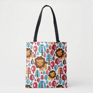 cute retro Lion kids illustration Tote Bag