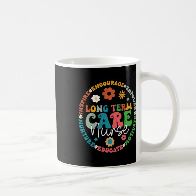 Cute Retro Ltc Nurse Long Term Care Nurse Apprecia Coffee Mug (Right)