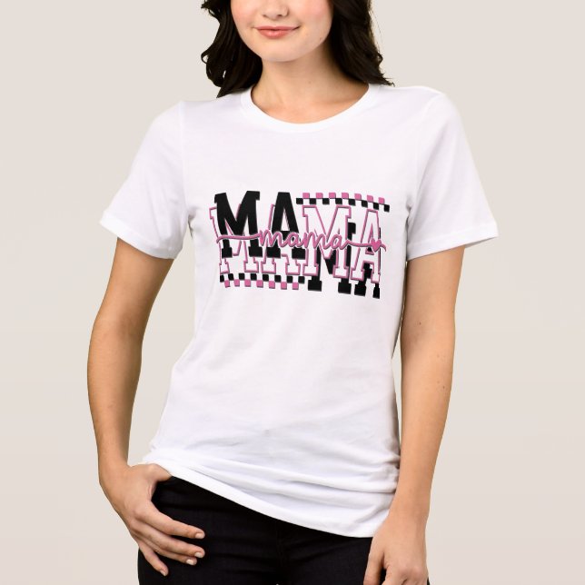 Cute Retro Mama Tri-Blend Shirt (Front)
