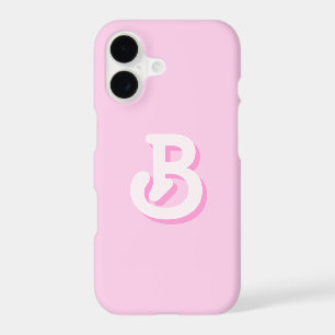 Cute Retro Monogram Pink