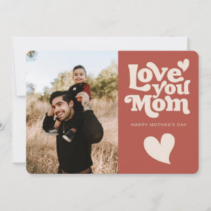 Cute Retro Mother's Day  Holiday Card