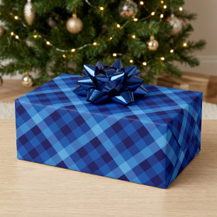 Cute Retro Ocean Blue Wrapping Paper