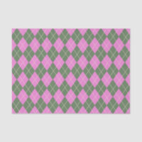 Cute Retro Preppy Pink and Green Argyle Pattern
