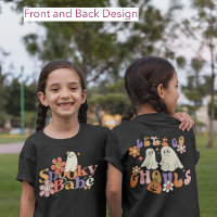 Cute retro Print Halloween Spooky Ghost tshirt