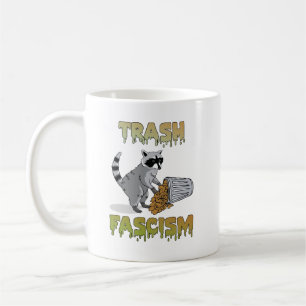 Cute Retro Raccoon - Trash Fascism Coffee Mug