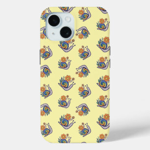 Cute Retro Rainbow Snail Apple iPhone Case