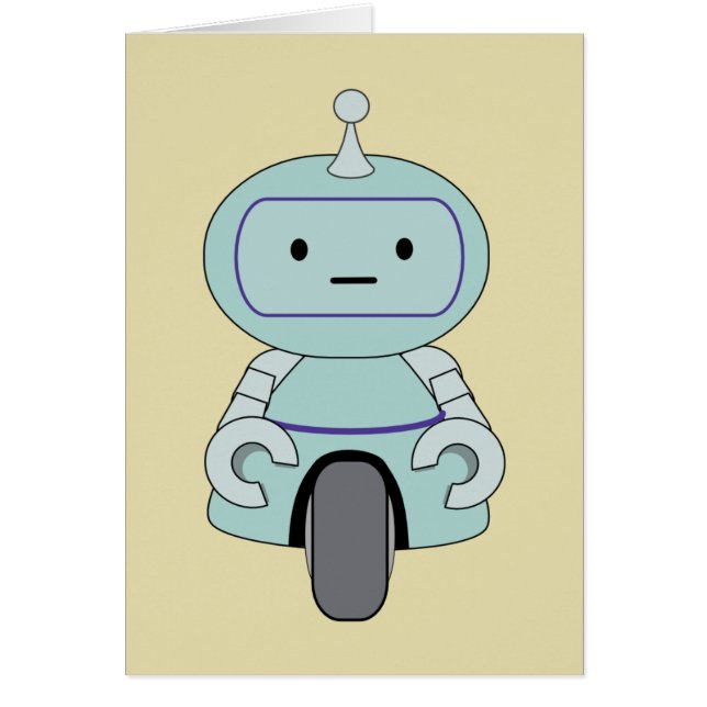 Cute Retro Robot Illustration (Front)