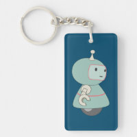 Cute Retro Robot Illustration