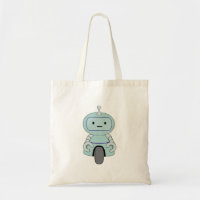 Cute Retro Robot Illustration