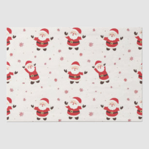 Cute Retro Santa Christmas tissue paper