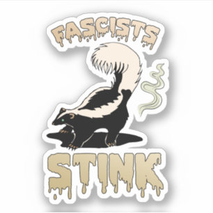 Cute Retro Skunk - Fascists Stink