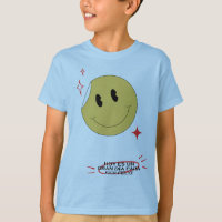 Cute Retro Smiley Face Peeling Sticker kids