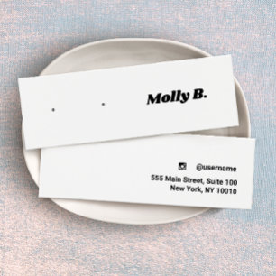 Cute Retro Stud Earring Jewellery Display Card