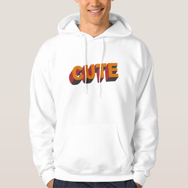 Cute Retro Style T-Shirt Hoodie (Front)