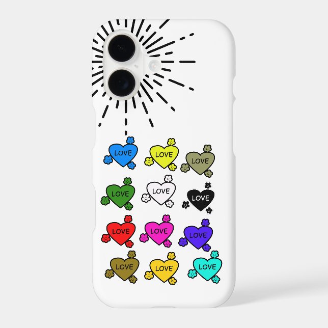 Cute Retro Stylish Hearts Pattern Newest Case-  (Back)