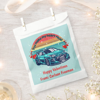 Cute Retro Sun Kids Valentines Car Favour Bags