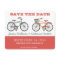 Cute Retro Vintage Bicycles Save the Date