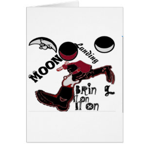 Cute retro vintage Bring it On Moon Landing HoHoHo