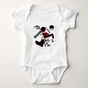 Cute retro vintage Bring it On Moon Landing HoHoHo Baby Bodysuit