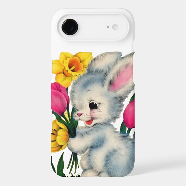 Cute retro vintage Easter bunny  (Back)