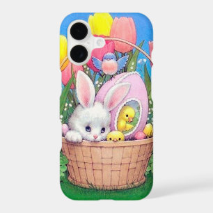 Cute retro vintage Easter bunny Holiday 