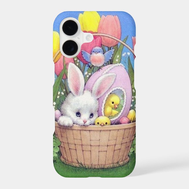Cute retro vintage Easter bunny Holiday  (Back)