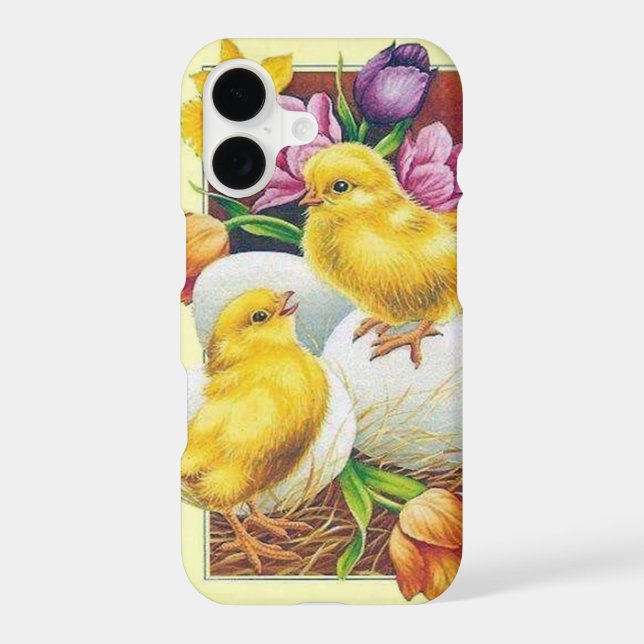 Cute retro vintage Easter chicks (Back)