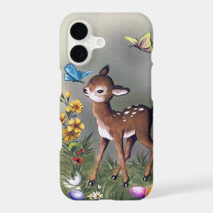 Cute retro vintage Easter deer
