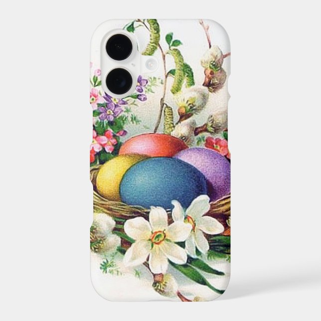 Cute retro vintage Easter eggs (Back)