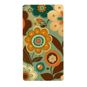 Cute retro vintage flowers