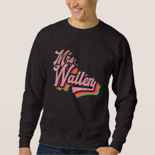Cute Retro Vintage Funny Wife Pink Name Future Mrs Sweatshirt