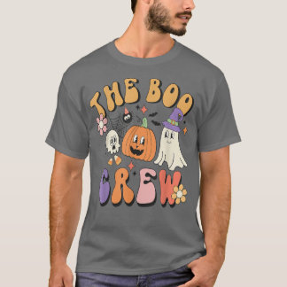 Cute Retro Vintage Halloween Ghost Boo Pumpkin Spi T-Shirt