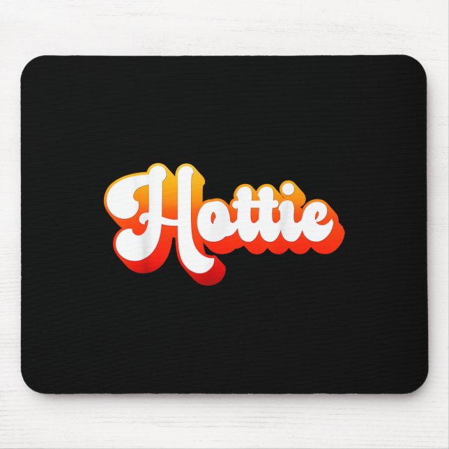 Cute Retro Vintage Hottie Mouse Mat (Front)