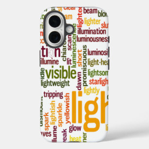 Cute Retro Vintage Lovely Light text gifts iPhone 16 Case
