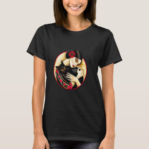 Cute Retro vintage Roaring 1920's era Kitten cat m T-Shirt