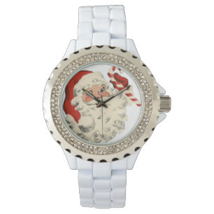 Cute Retro Vintage Santa Claus Christmas Watch