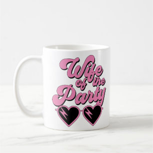 Cute Retro Wife Of The Party Bachelorette Coffee Mug