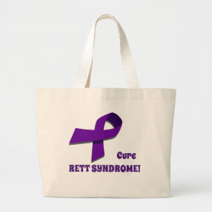 Cute Rett syndrome Awareness Bag! Large Tote Bag