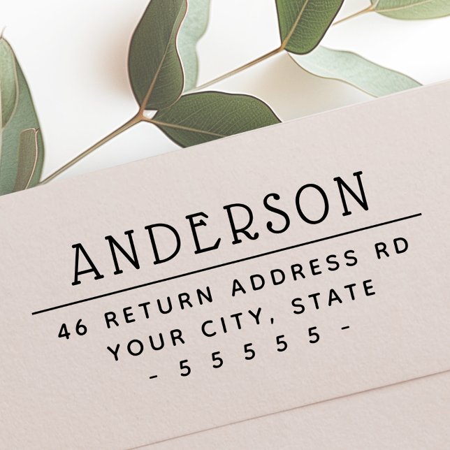 Cute return address self-inking stamp (Cute return address self-inking stamp)