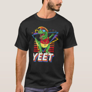 Cute Rex Dab Dance Dabbing Dinosaur Cool Retro Ye T-Shirt