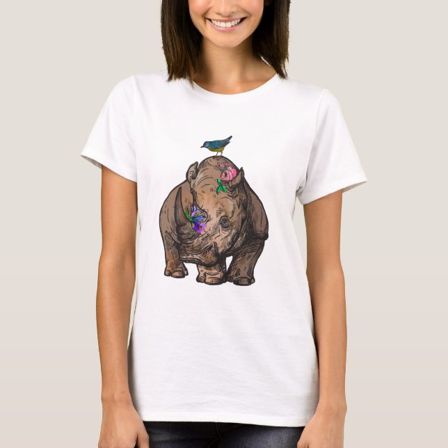 Cute rhino T-Shirt (Front)