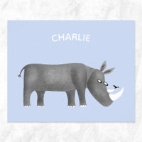Cute Rhinoceros Personalised