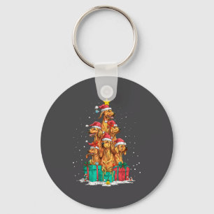 Cute Rhodesian Ridgeback Le Dog Christmas Tree Xma Key Ring