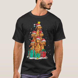 Cute Rhodesian Ridgeback Le Dog Christmas Tree Xma T-Shirt