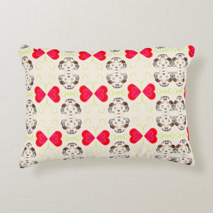 Cute Ribbon Pattern Decorative Cushion