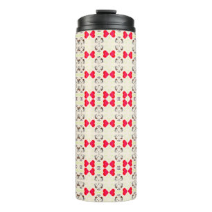 Cute Ribbon Pattern Thermal Tumbler