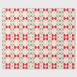 Cute Ribbon Pattern Wrapping Paper