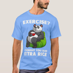 Cute Rice Art Men Women Asian Food Rice Panda Eerc T-Shirt