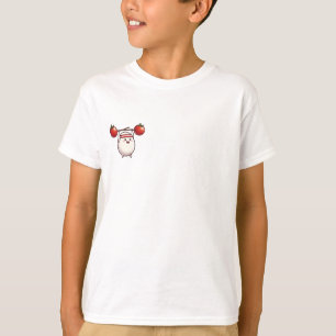 Cute Rice Ball Lifting Tomato Barbell Kids T-Shirt