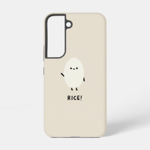 cute rice character minimal kawaii funny rice desi samsung galaxy case
